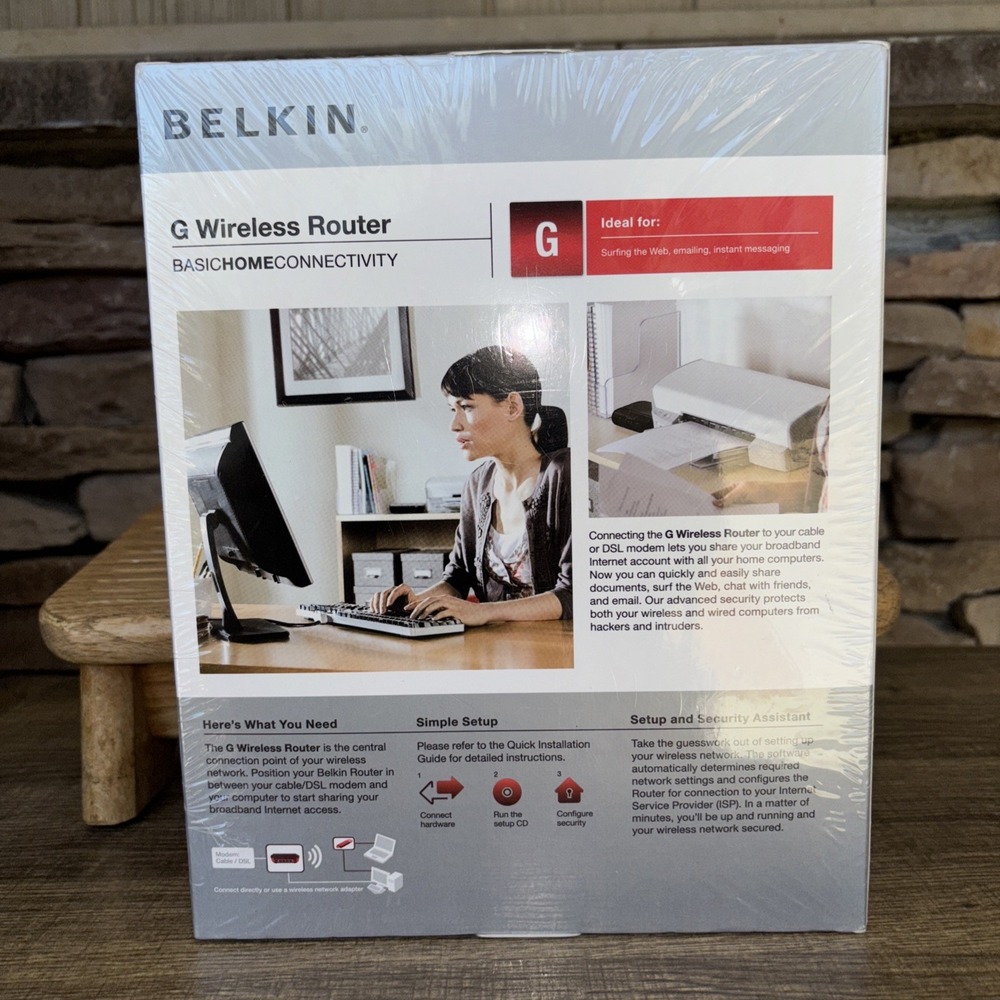 Belkin G WIRELESS ROUTER Sealed In Box Simple Setup With Instructions - Picture 4 of 7